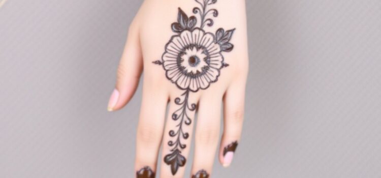 Mehndi Design Photo Front Hand Simple: Elegant Inspiration