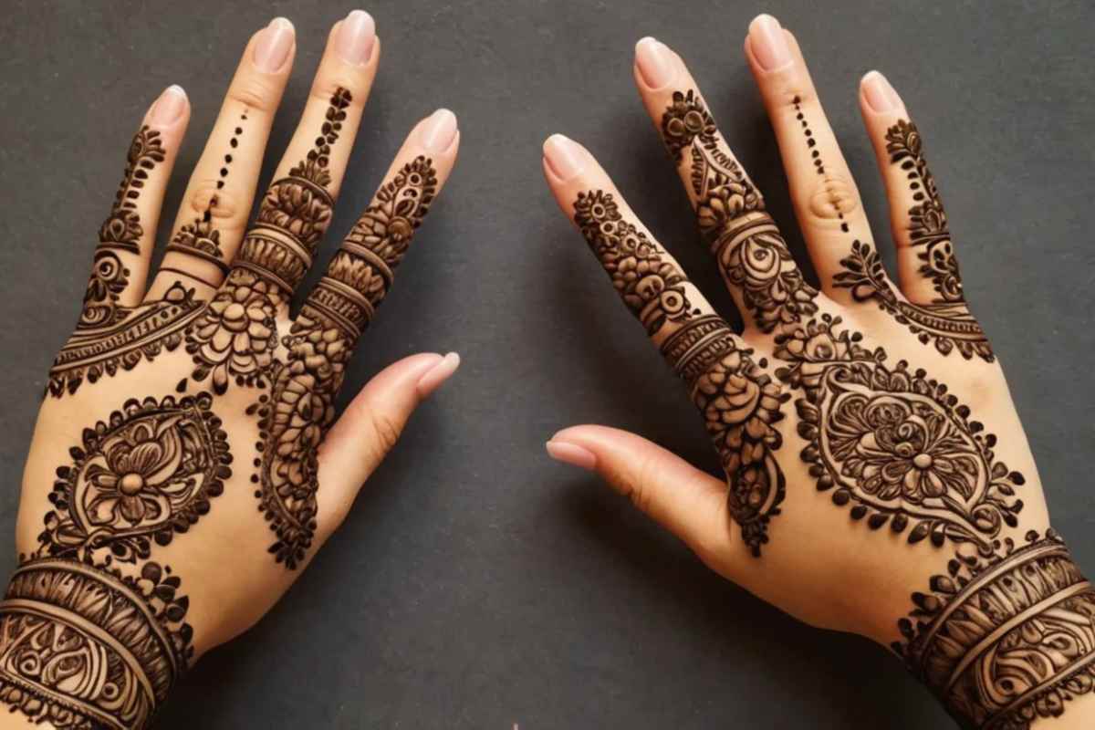 Simple Mehndi Back Hand Design