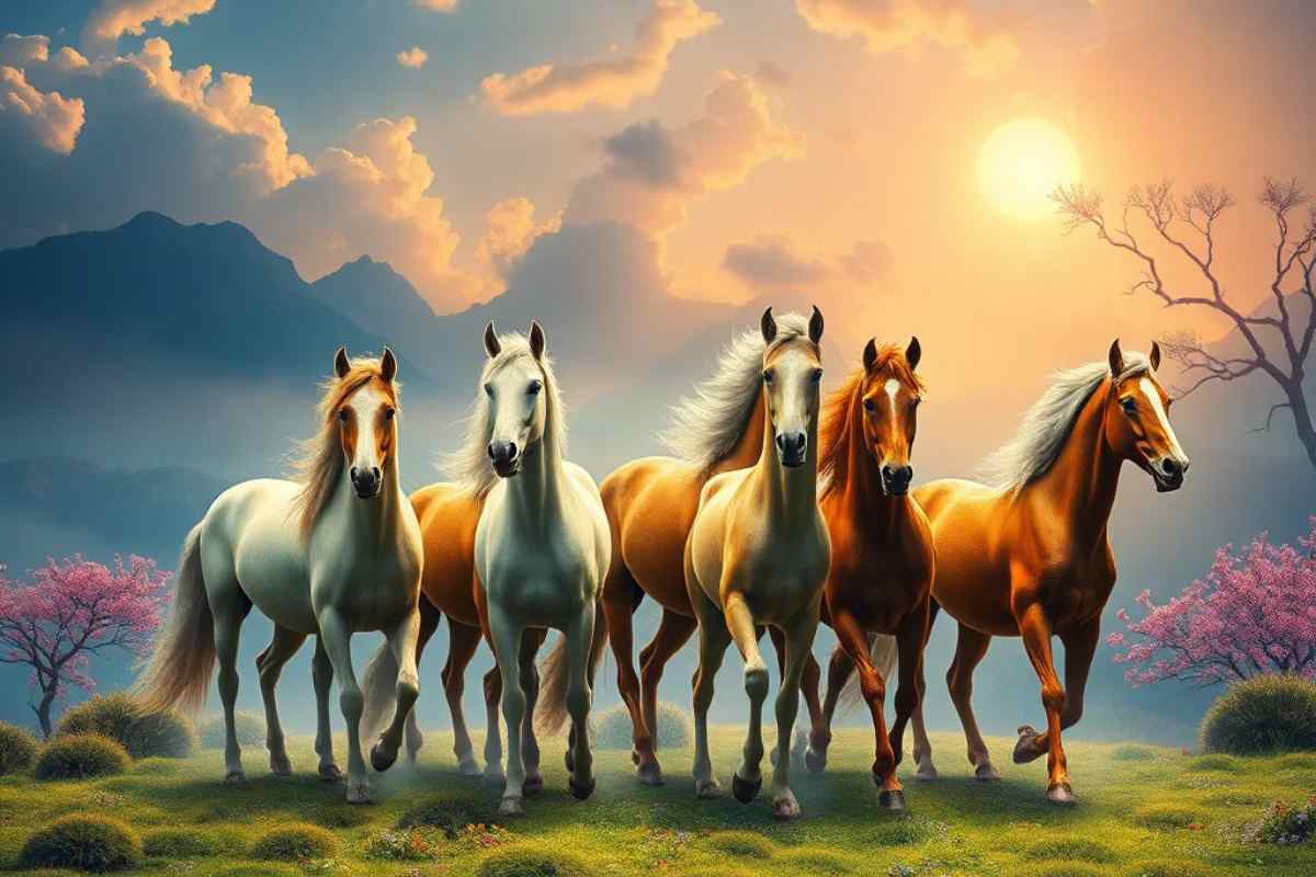 Vastu Wallpapers Full HD Lucky Seven Horses