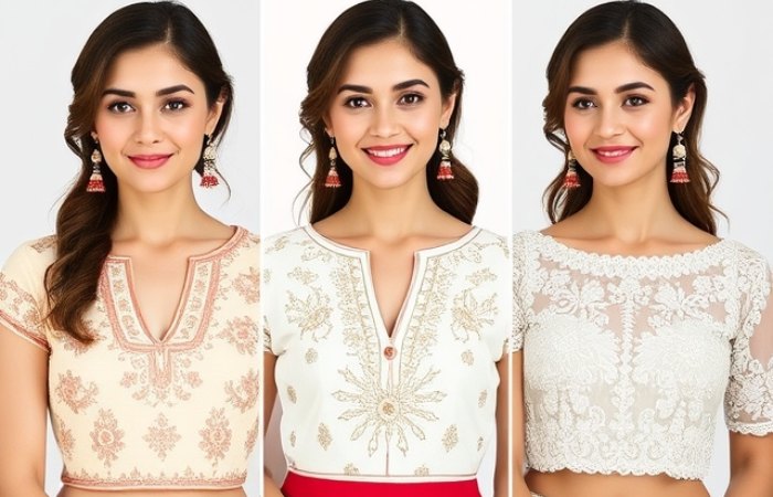 Sheer Illusion Neckline with Lace Detailing