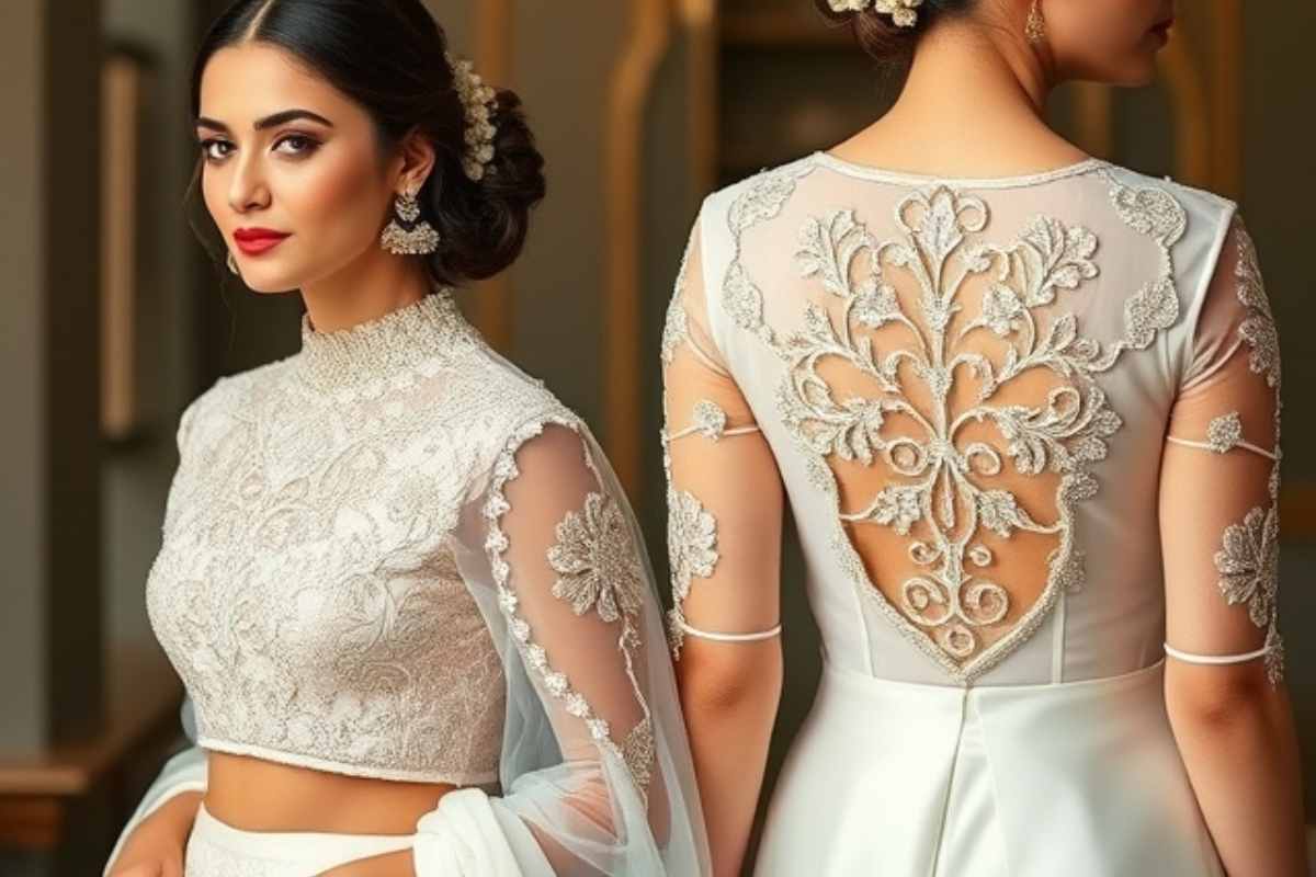 Wedding Blouse Designs Front And Back Latest