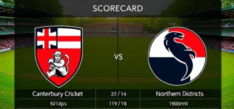 Canterbury Cricket Team Vs Northern Districts Match Scorecard