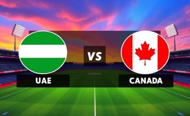 Uae Cricket Team Vs Canada National Cricket Team Match Scorecard