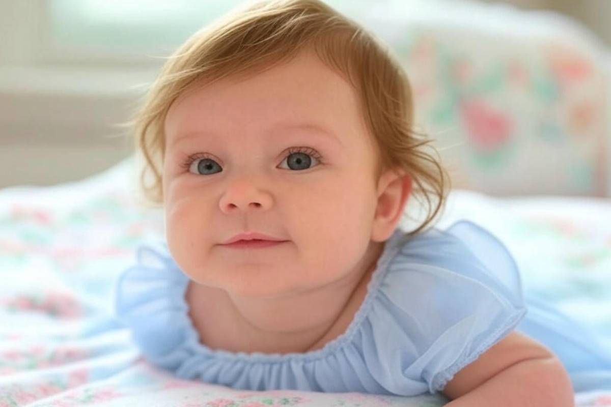 Home 2 Month Baby Girl Photoshoot