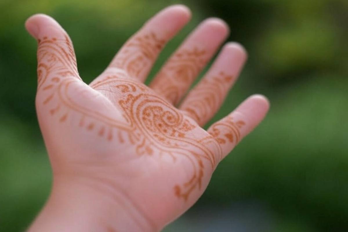 Mehndi Design Photo Front Hand Simple